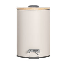 Load image into Gallery viewer, PIFCO 3L Slim Bathroom Bin with Bamboo Lid Beige