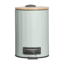 Load image into Gallery viewer, PIFCO 3L Arch Textured Slow Close Bin with Bamboo Lid Sage green