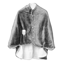 Load image into Gallery viewer, PIFCO Heated Fleece Cape Grey