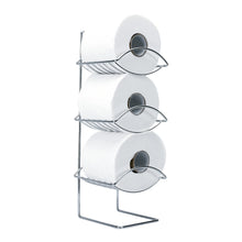 Load image into Gallery viewer, PIFCO Oceana Toilet Roll Storage Holder Chrome