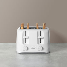 Load image into Gallery viewer, PIFCO 4 Slice Toaster White