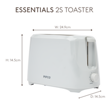 Load image into Gallery viewer, PIFCO Essentials 2 Slice Toaster Grey