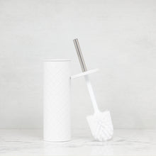 Load image into Gallery viewer, PIFCO Diamond Toilet Brush and Holder White