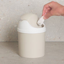 Load image into Gallery viewer, PIFCO Mini 2L Tabletop Swing Bin Beige