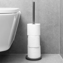 Load image into Gallery viewer, PIFCO Floor Standing Toilet Roll Holder Charcoal