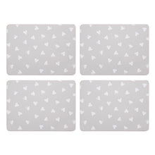 Load image into Gallery viewer, Watercolour Hearts Placemats and Coasters Set of 4