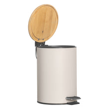 Load image into Gallery viewer, PIFCO 3L Slim Bathroom Bin with Bamboo Lid Beige