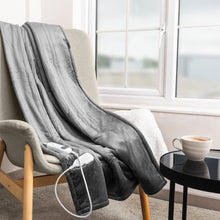 Load image into Gallery viewer, PIFCO Heated Throw Blanket Grey 160 × 130cm