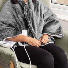 Load image into Gallery viewer, PIFCO Heated Fleece Cape Grey