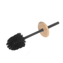 Load image into Gallery viewer, PIFCO Arch Textured Toilet Brush with Bamboo Lid Black
