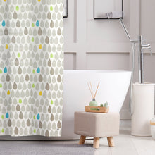 Load image into Gallery viewer, PIFCO Rain Drops PEVA Shower Curtain 180 × 180cm
