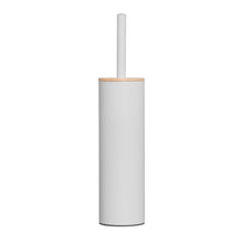 Load image into Gallery viewer, PIFCO Slimline Toilet Brush with Bamboo Lid Light Grey

