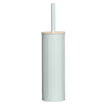 Load image into Gallery viewer, PIFCO Arch Textured Toilet Brush with Bamboo Lid Sage Green
