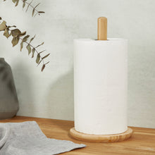 Load image into Gallery viewer, Bamboo Kitchen Roll Holder
