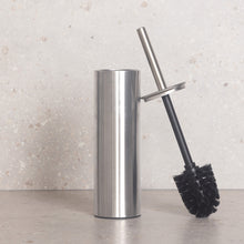 Load image into Gallery viewer, PIFCO Slimline Toilet Brush and Holder Brushed Stainless Steel
