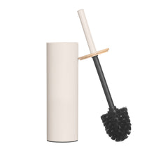 Load image into Gallery viewer, PIFCO Slimline Toilet Brush with Bamboo Lid Beige
