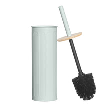 Load image into Gallery viewer, PIFCO Arch Textured Toilet Brush with Bamboo Lid Sage Green
