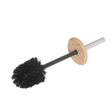 Load image into Gallery viewer, PIFCO Arch Textured Toilet Brush and Holder with Bamboo Lid Putty
