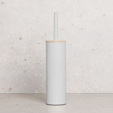 Load image into Gallery viewer, PIFCO Slimline Toilet Brush with Bamboo Lid Light Grey
