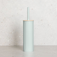 Load image into Gallery viewer, PIFCO Arch Textured Toilet Brush with Bamboo Lid Sage Green
