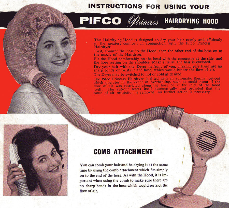 Hair styling at home.